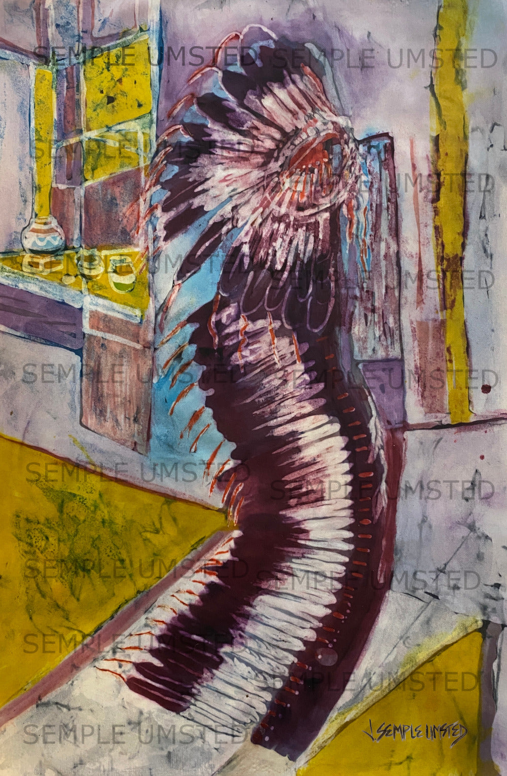 Headdress 4 (Giclée on Canvas)