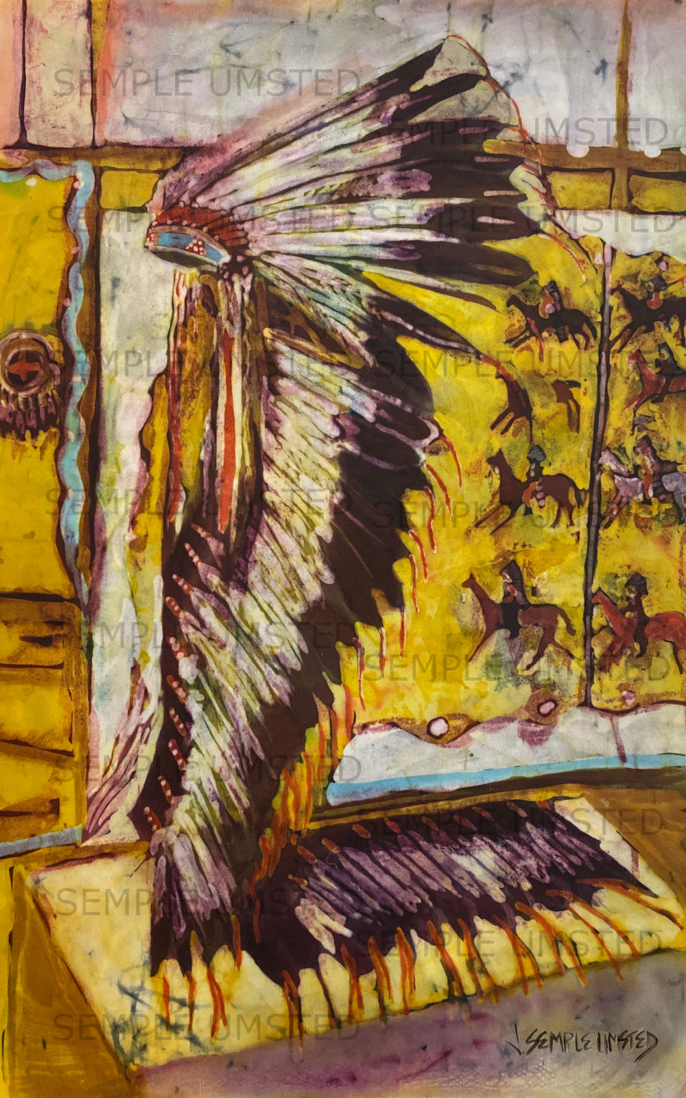 Headdress 5 (Giclée on Canvas)