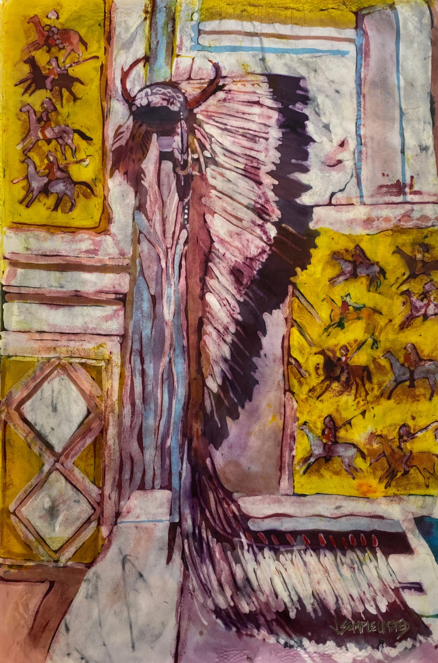 Headdress 6 (Giclée on Canvas)