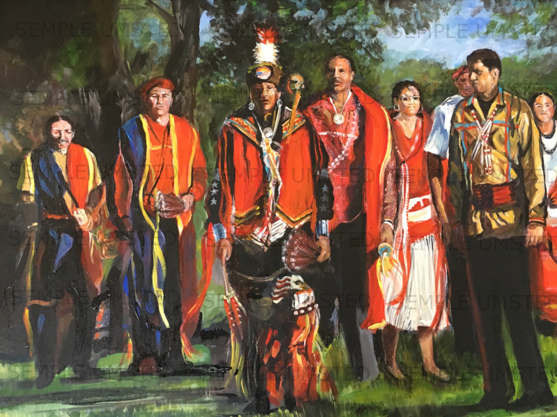 Kiowa Gourd Dancer (Giclée on Canvas)