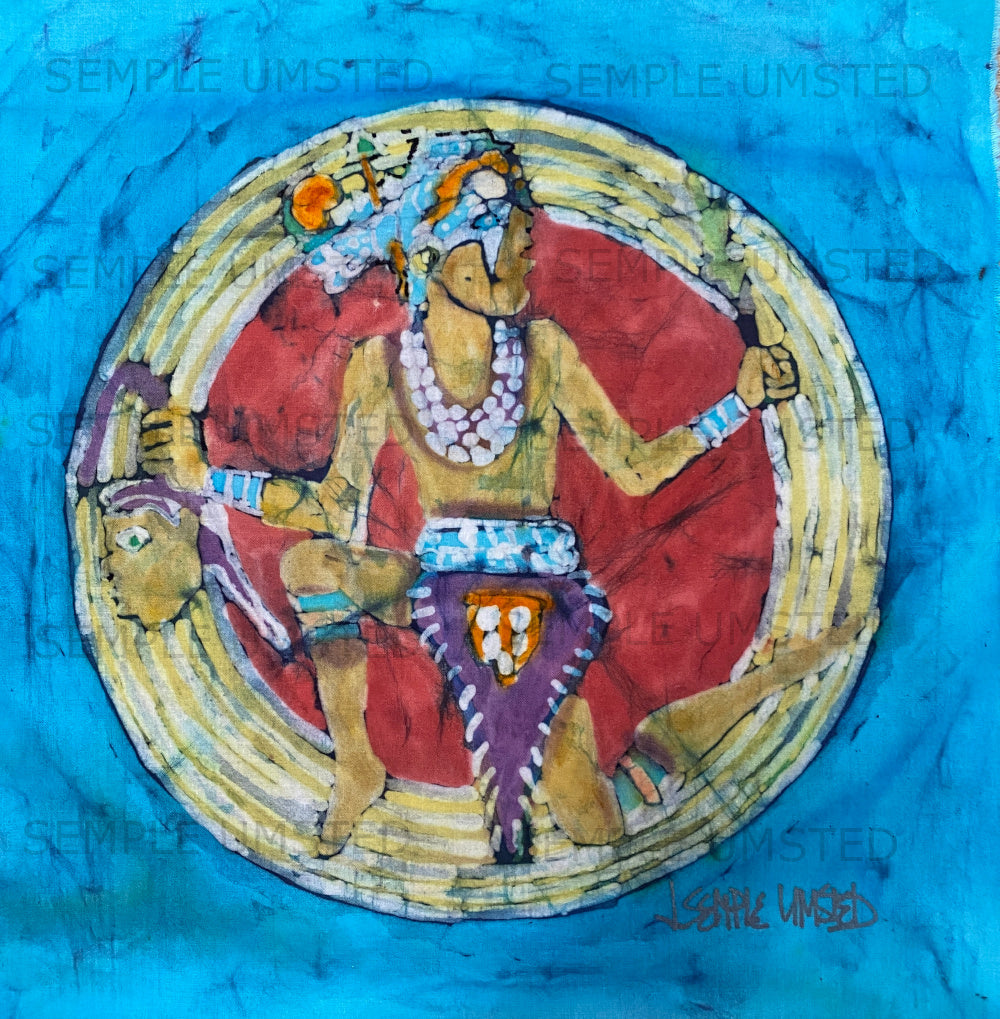 Mississippian Round Design (Giclée on Canvas)