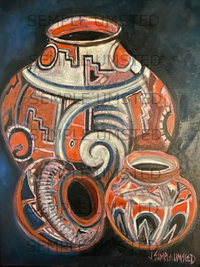 Pottery (Giclée on Canvas)