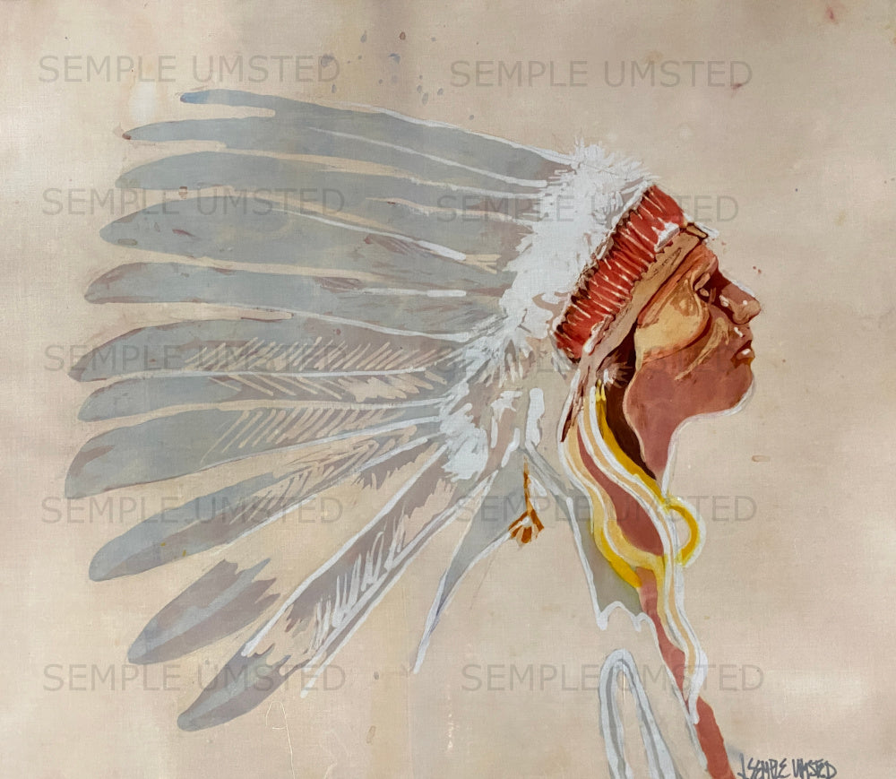 Profile in Siennas (Giclée on Canvas)