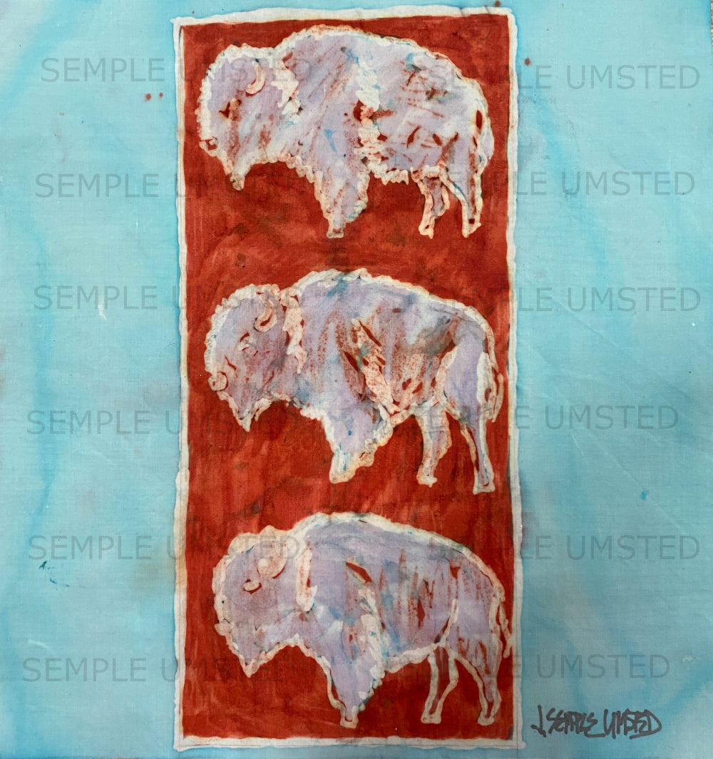 White Buffalo (Giclée on Canvas)
