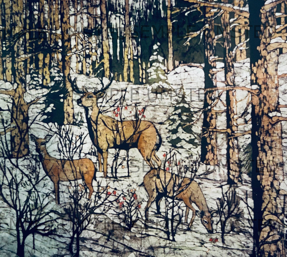 White Tail Deer (Giclée on Canvas)