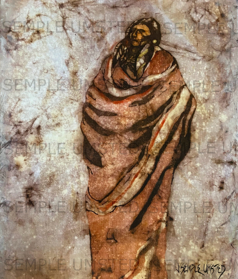 Chief In The Snow (Giclée on Canvas)