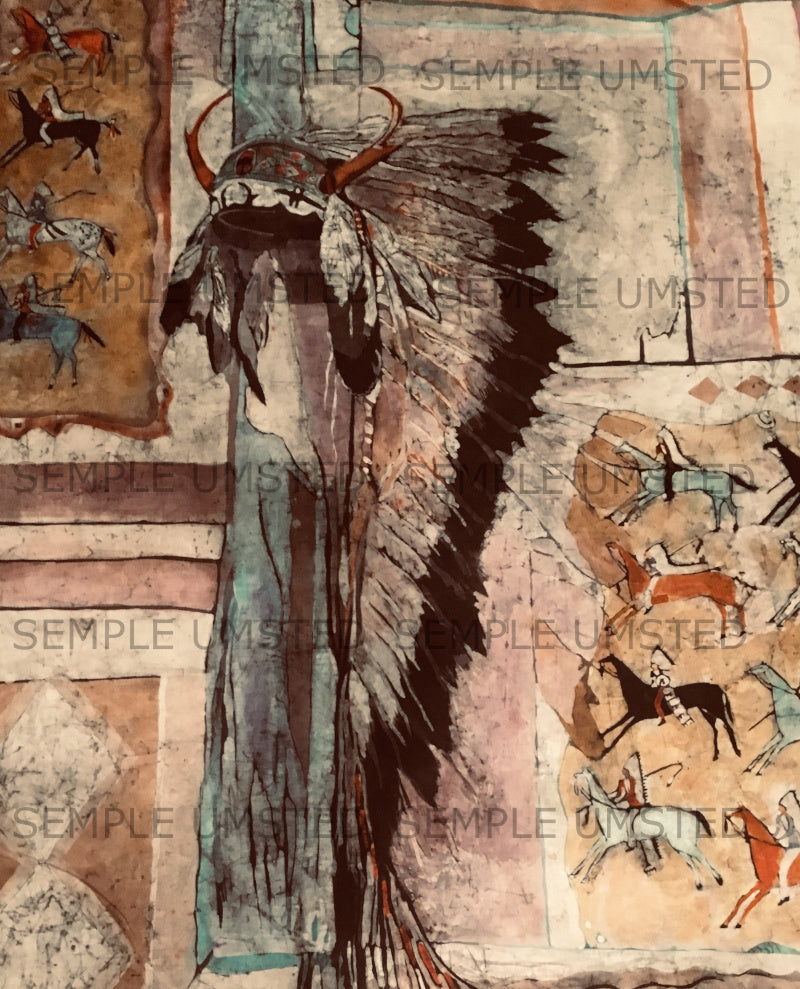 Headdress 3 (Giclée on Canvas)