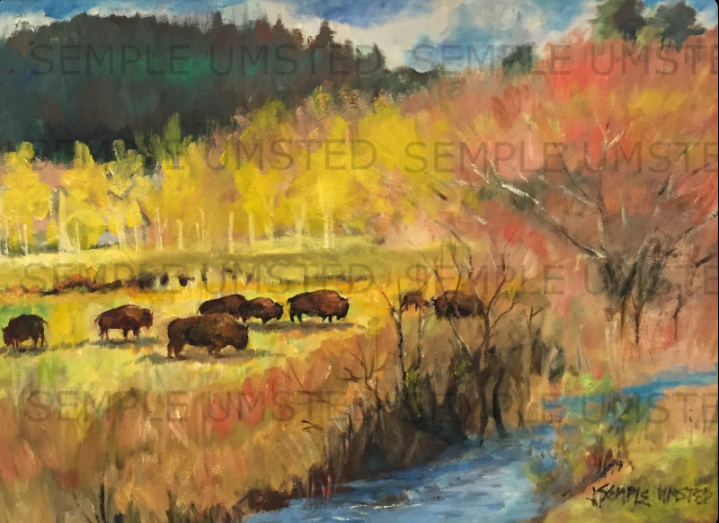 High Mountain Meadow (Giclée on Canvas)