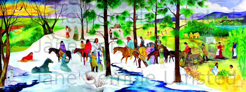 Long Journey, Many Tears (Giclée on Canvas)