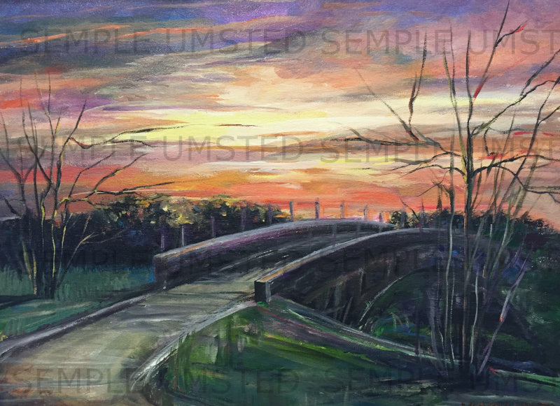 Railroad Bridge S 9th (Giclée on Canvas)
