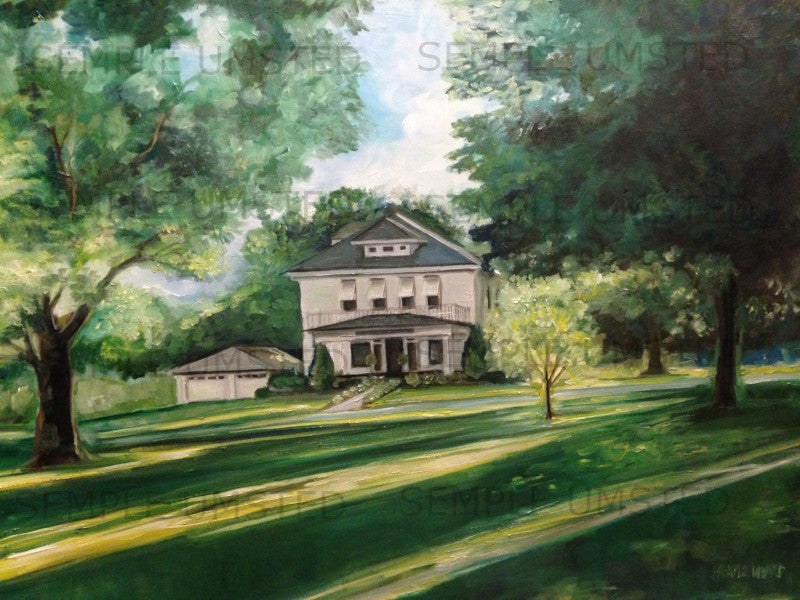 Southeastern President Home (Giclée on Canvas)