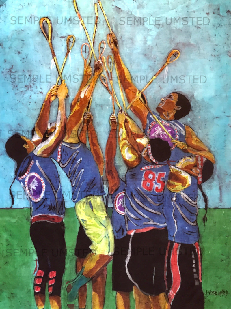 Stickball Game Part 1 (Giclée on Canvas)