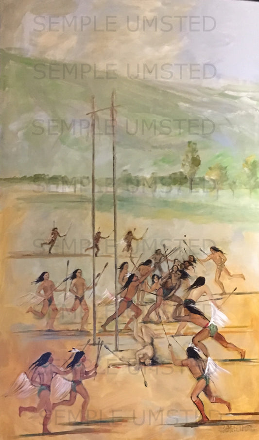 Choctaw Stickball Circa 1835 #2 (Giclée on Canvas)