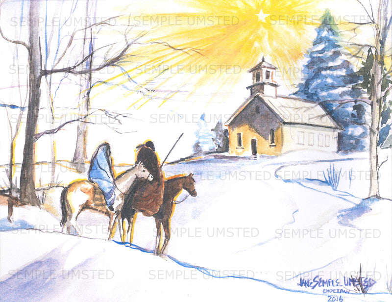 Wheelock Church Christmas Morning (Giclée on Canvas)