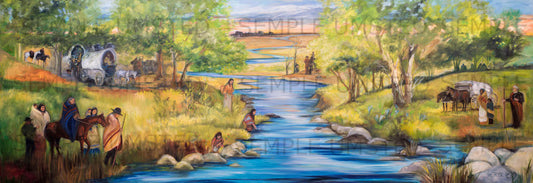 Arriving In Oklahoma (Giclée on Canvas)