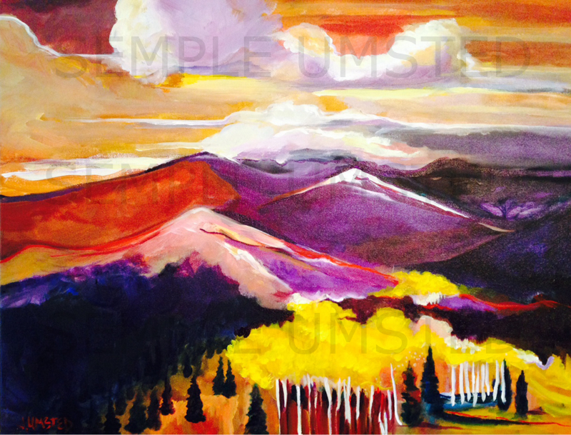 Colorado In Fall (Giclée on Canvas)