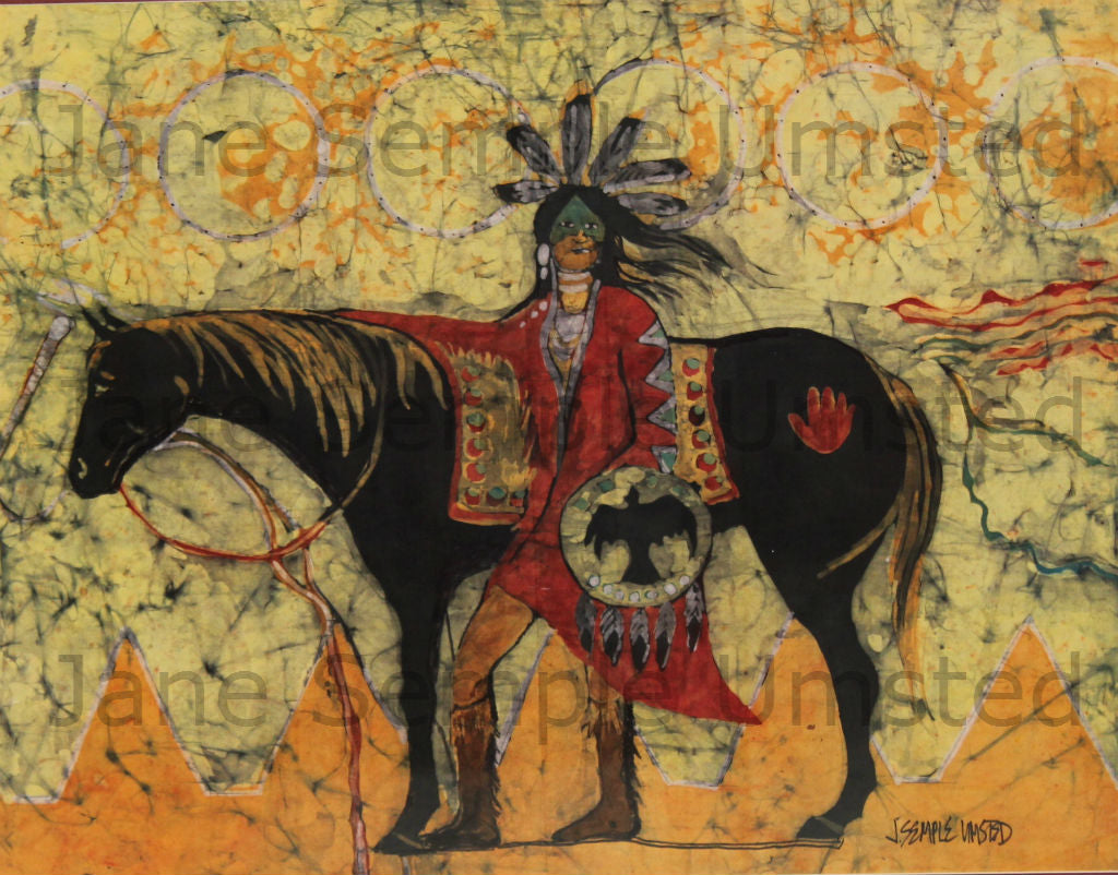 Comanche Horseman (Giclée on Canvas)