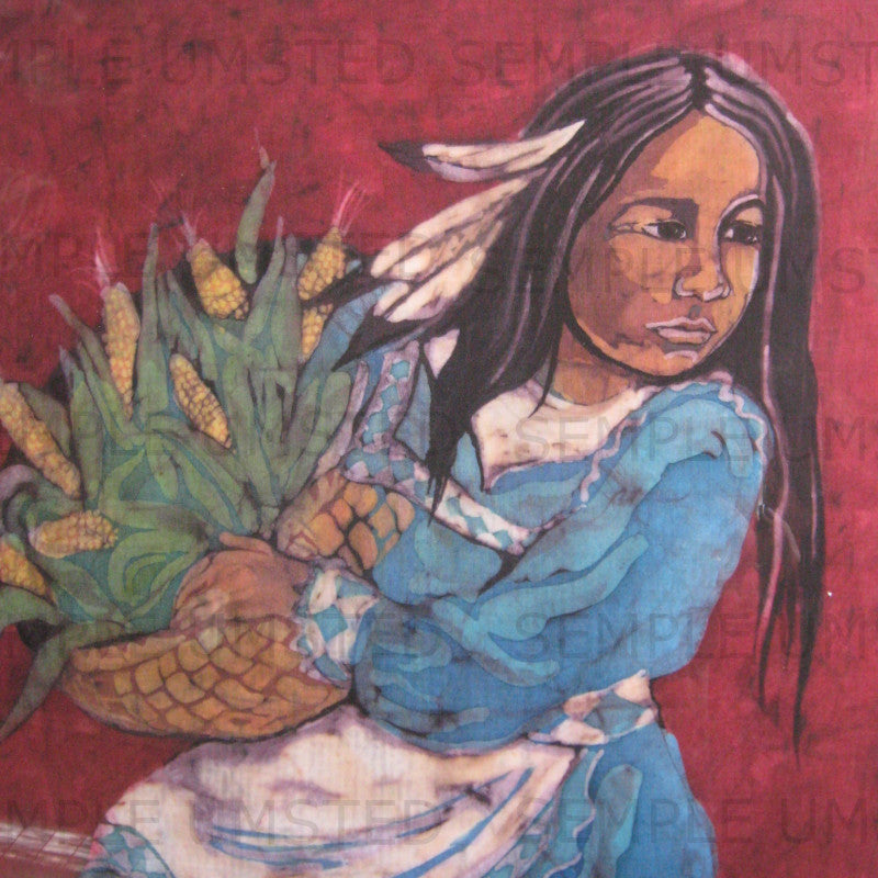 Corn Festival Girl   (Giclée on Canvas)