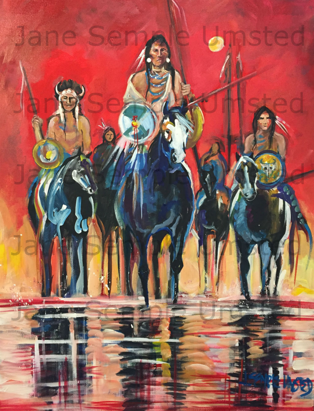 Red River Crossing (Giclée on Canvas)