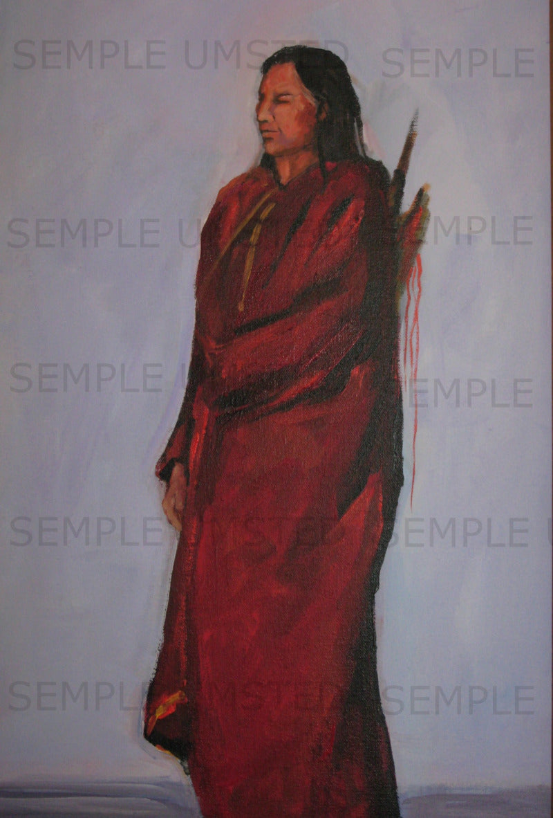 Red Robed Warrior (Giclée on Canvas)