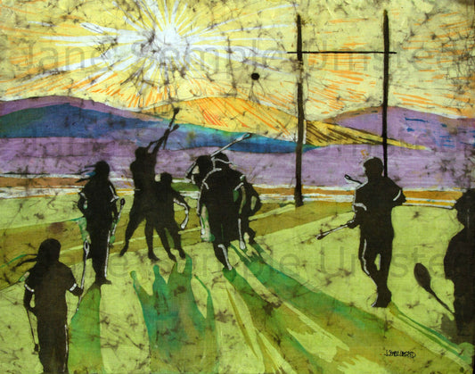 Sunset Stickball (Giclée on Canvas)